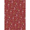 Karton 50x70 cm 300 g hvězdy malé, červ.